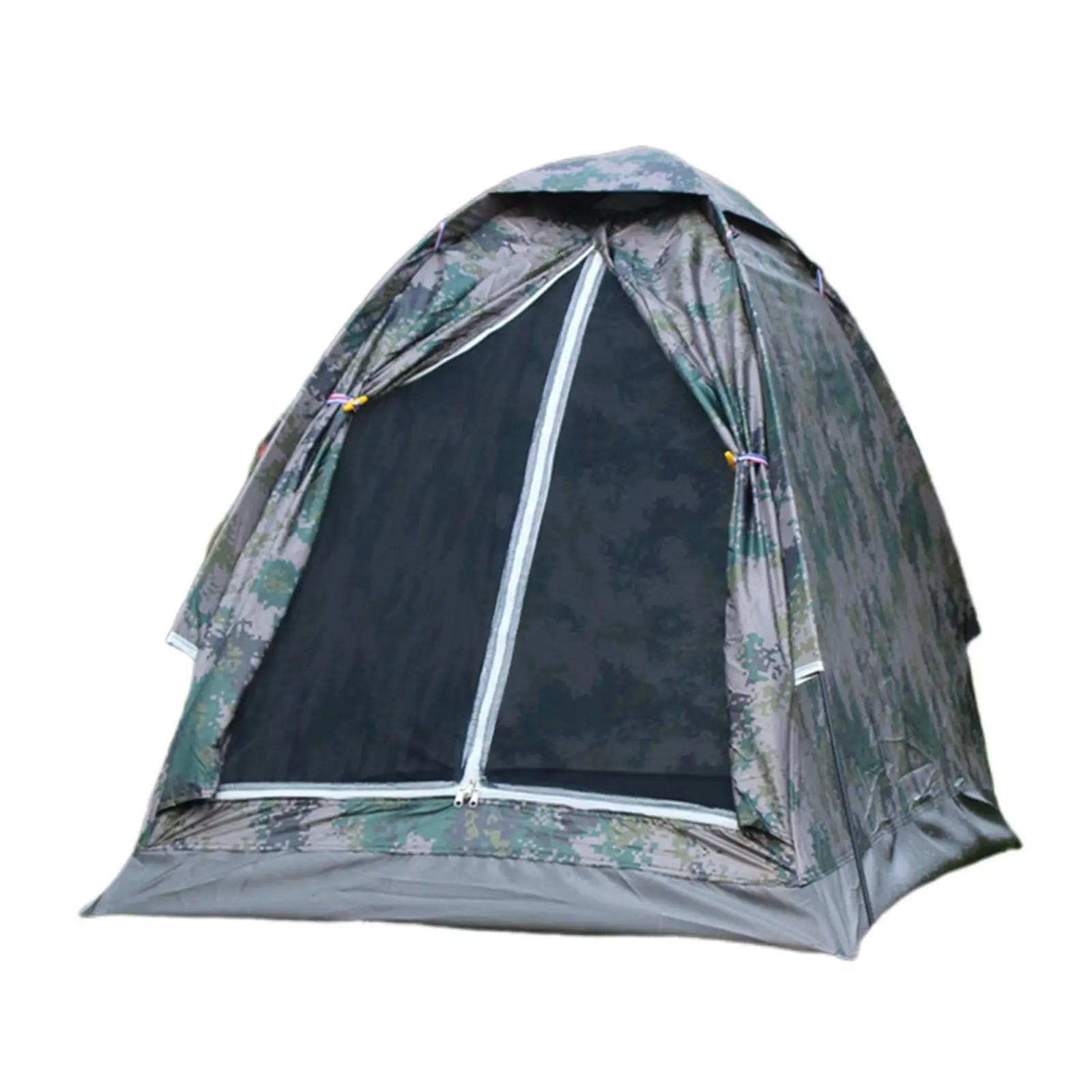 Portable Outdoor Camping Tent Camouflage 1/2 Person Tent Double Layer Waterproof Outdoor Hiking Traveling Camping Picnic Tent