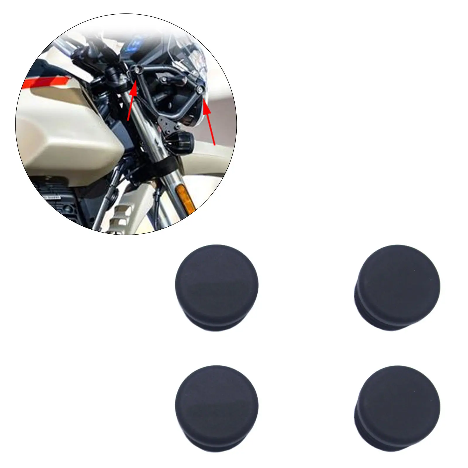 4-Pack Decorative Frame Caps Set for Moto Guzzi V85TT V85TT 2019-2021