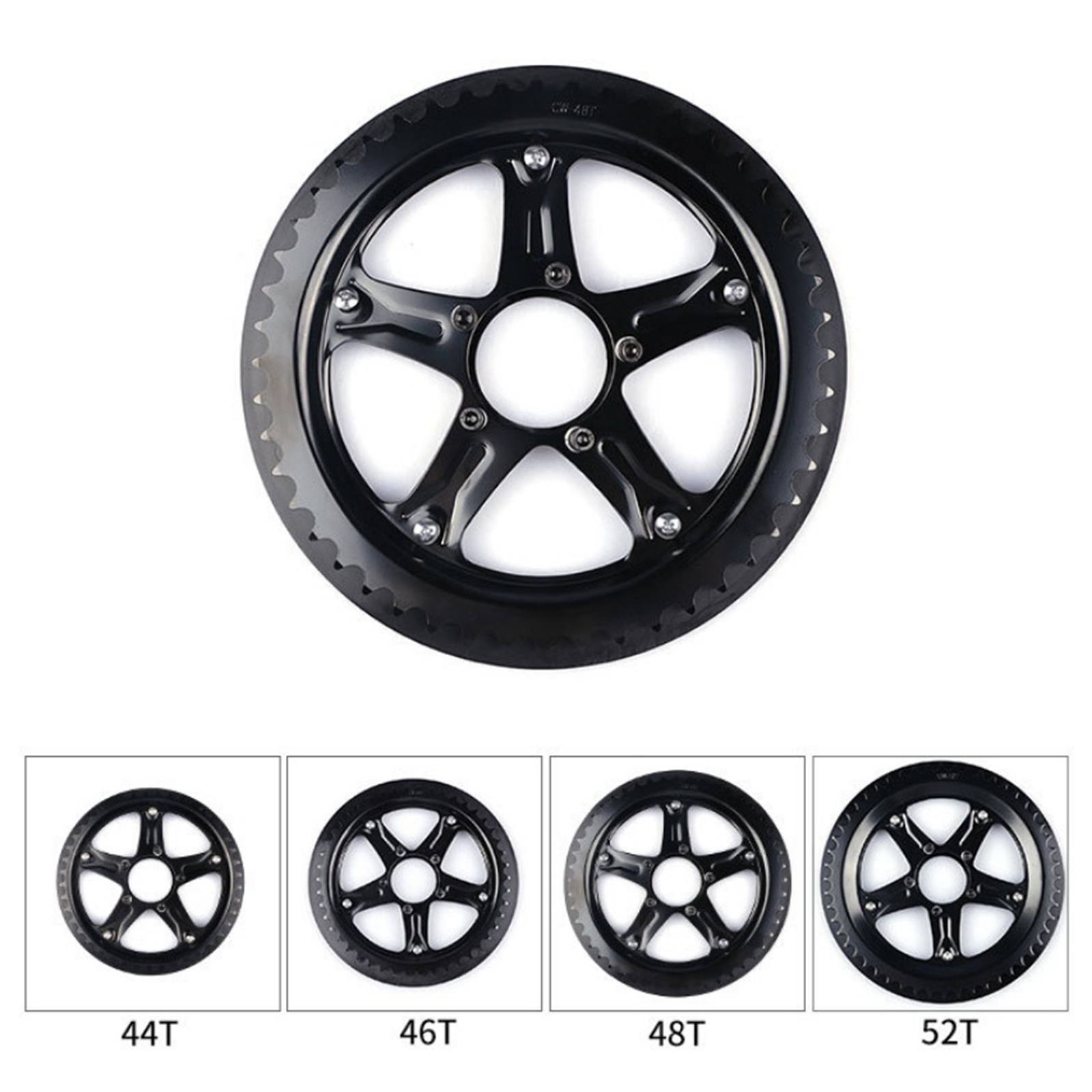 Bafang Bike Chainring Chain Wheel 44T 46T 48T 52T Crankset with Cover for BBS BBS01B BBS02B