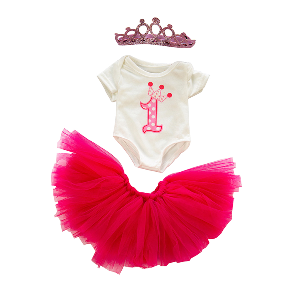 Doll Sweet Princess Skirt Bodysuit & Crown Set for 18'' American Doll Accessory