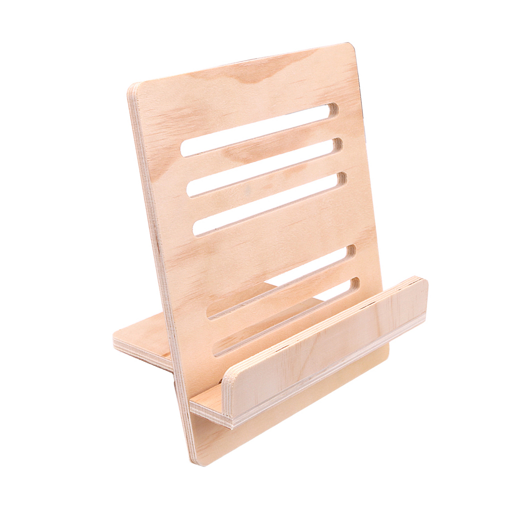 Foldable Wood Music Stand Desktop Holder Book Recipe Stand Rack Support DIY