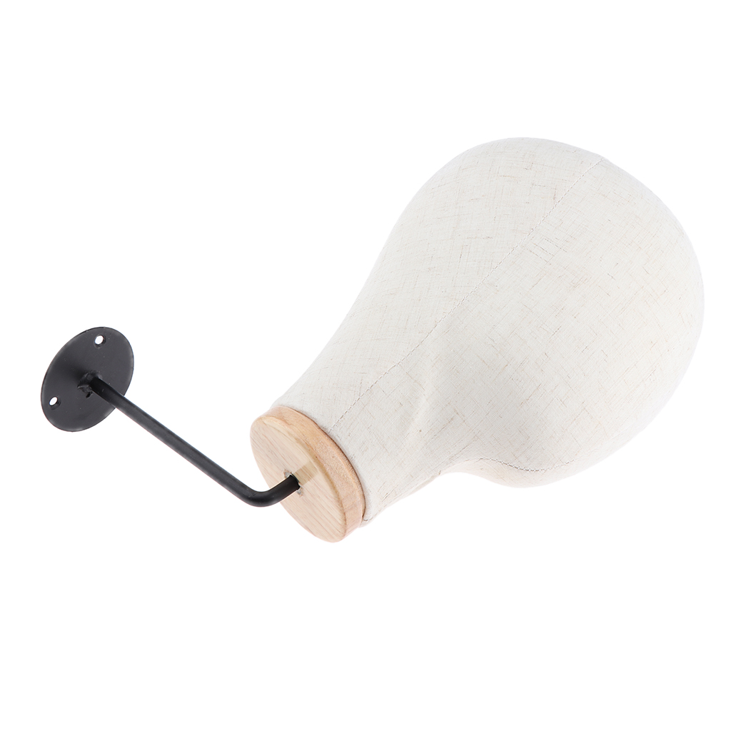 Wall Mannequin Head Wig Hat Making Display Model Manikin - Beige