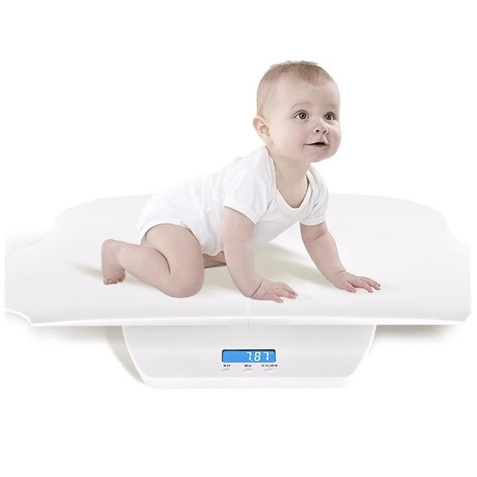 Multi-Function Accurate Baby Scale Kittens Infant Scale LCD Display White