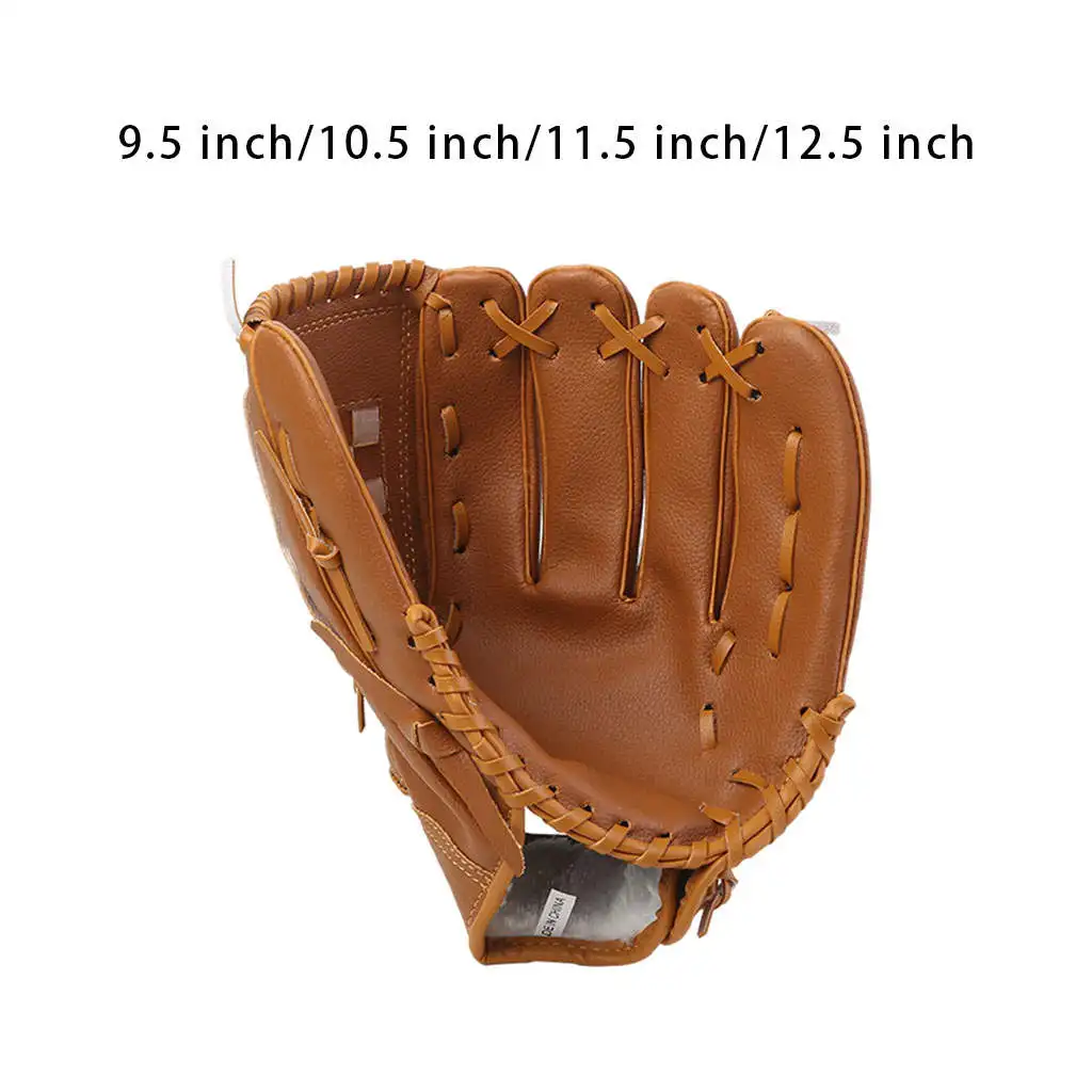 Thickened Baseball Glove Left Hand Infield Pitcher Gloves Mitt Softball Glove for Infielder Adult/Youth/Kids