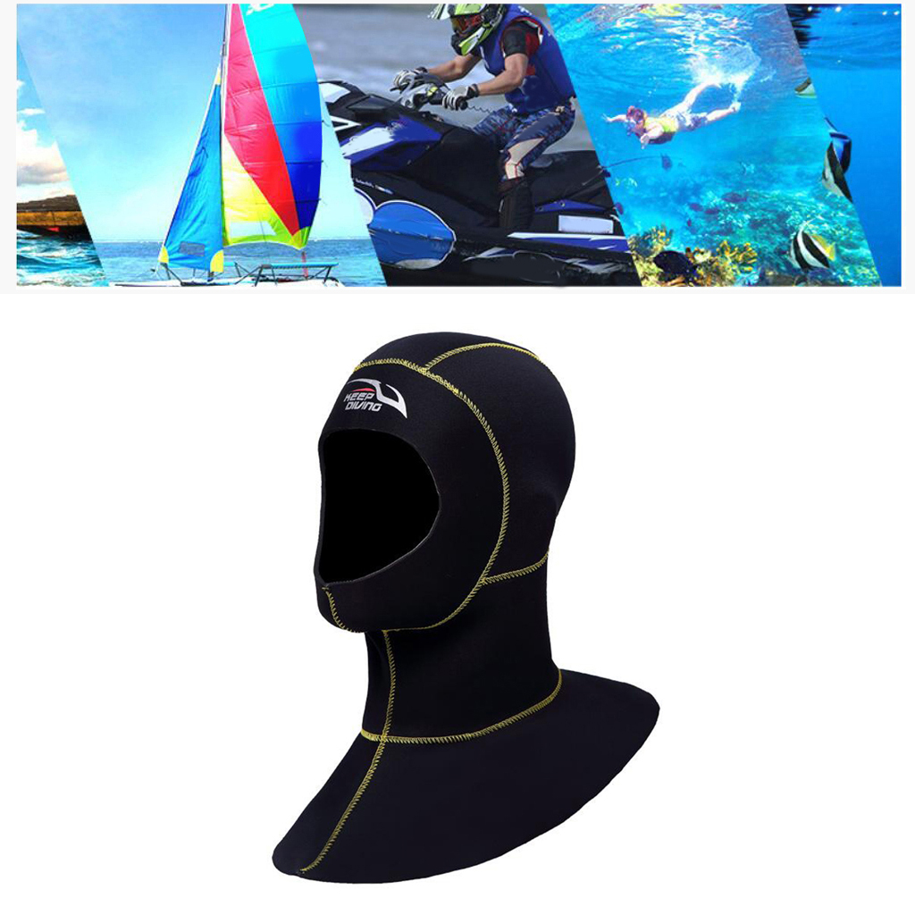 Thermal Diving Wetsuit Hood 3mm Neoprene Surfing Kayaking Hat Underwater Cap