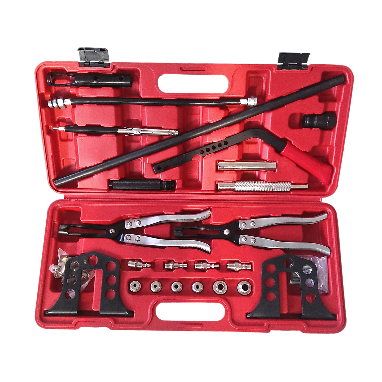 Pro Cylinder Head Service Tool, For Valve Springs Guides Bushes Stem Seals Set, Fit for 8 16 and 24 Valve Engines Tools