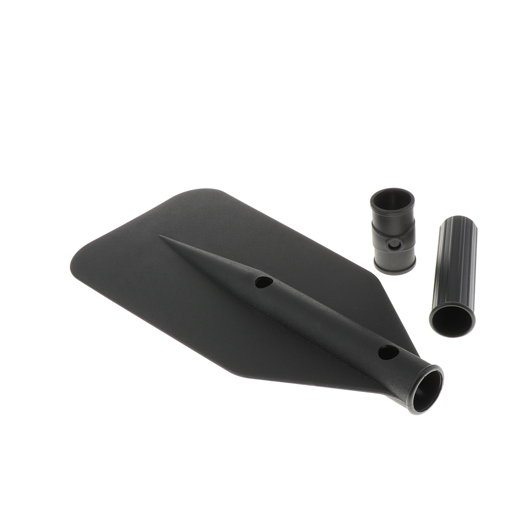 Durable 13x3.7cm PVC Kayak Canoe Paddle Blade Leaf with Hand Grip