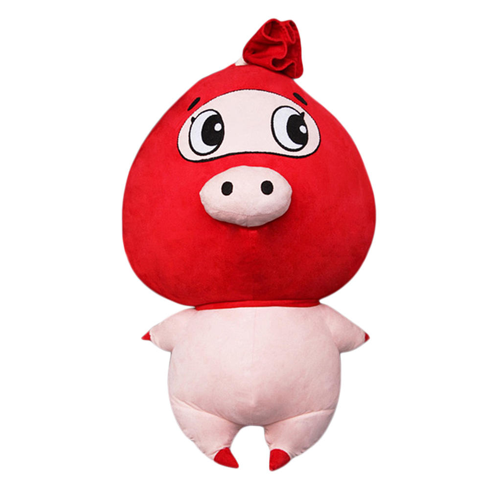 Handmade Soft Red Pig Plush Stuffed Animal Sewing Kit for Kids DIY Gifts