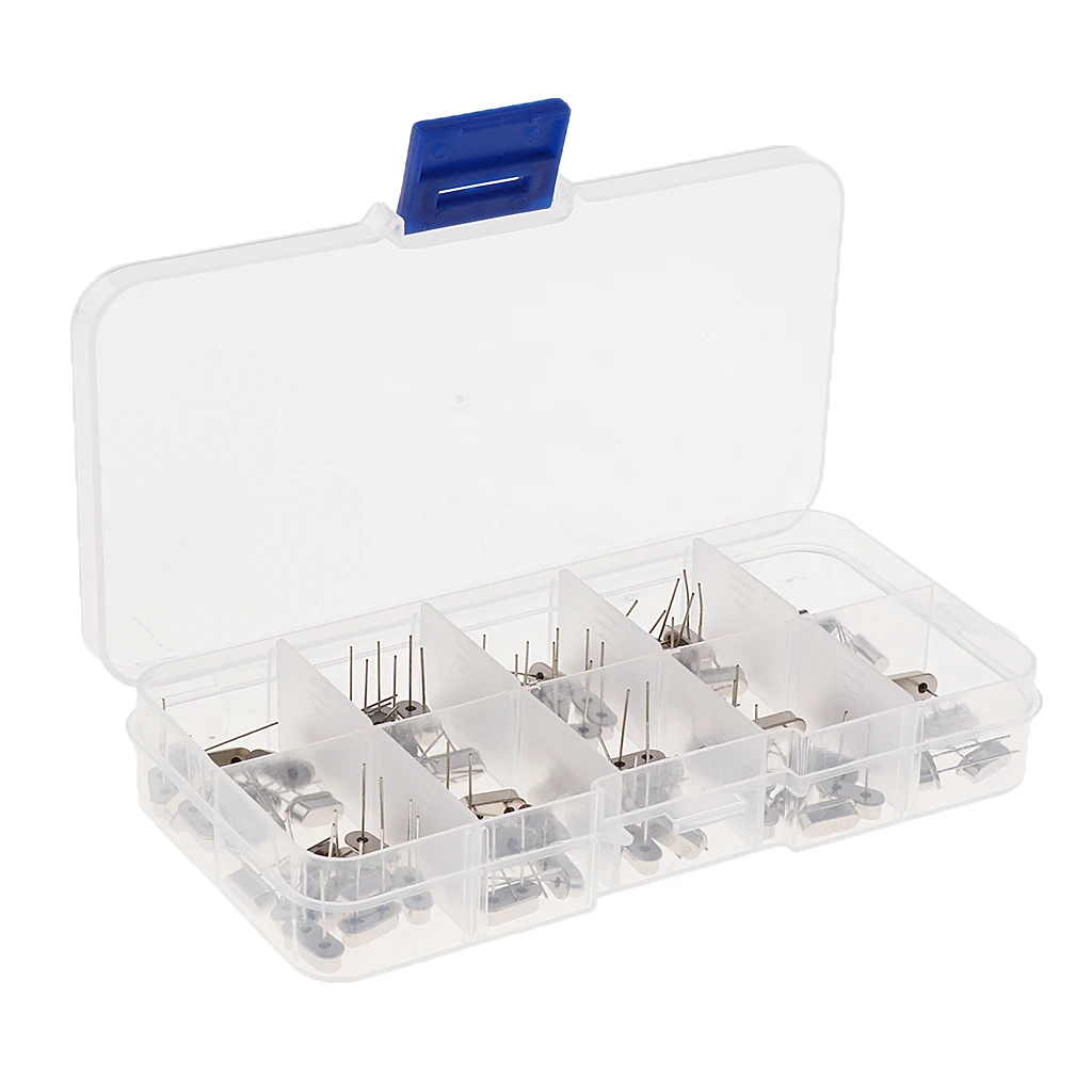 Pack of 100 Quartz Crystal Oscillator Resonator Assortment Kit 10 Value