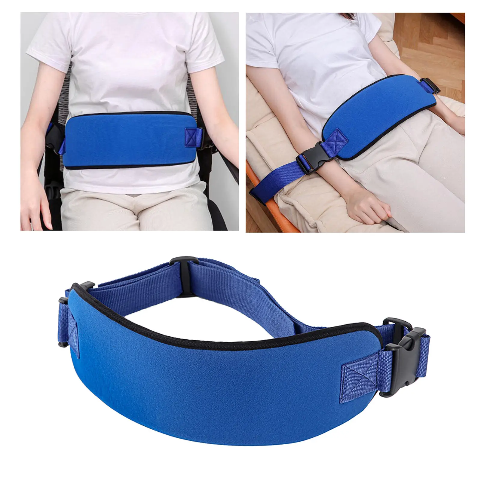 Wheelchair Seat Belt Harness Easy Install for Patient Caring Elderly Adult Seat Belt Wheelchair Safety Restraints Seatbelt