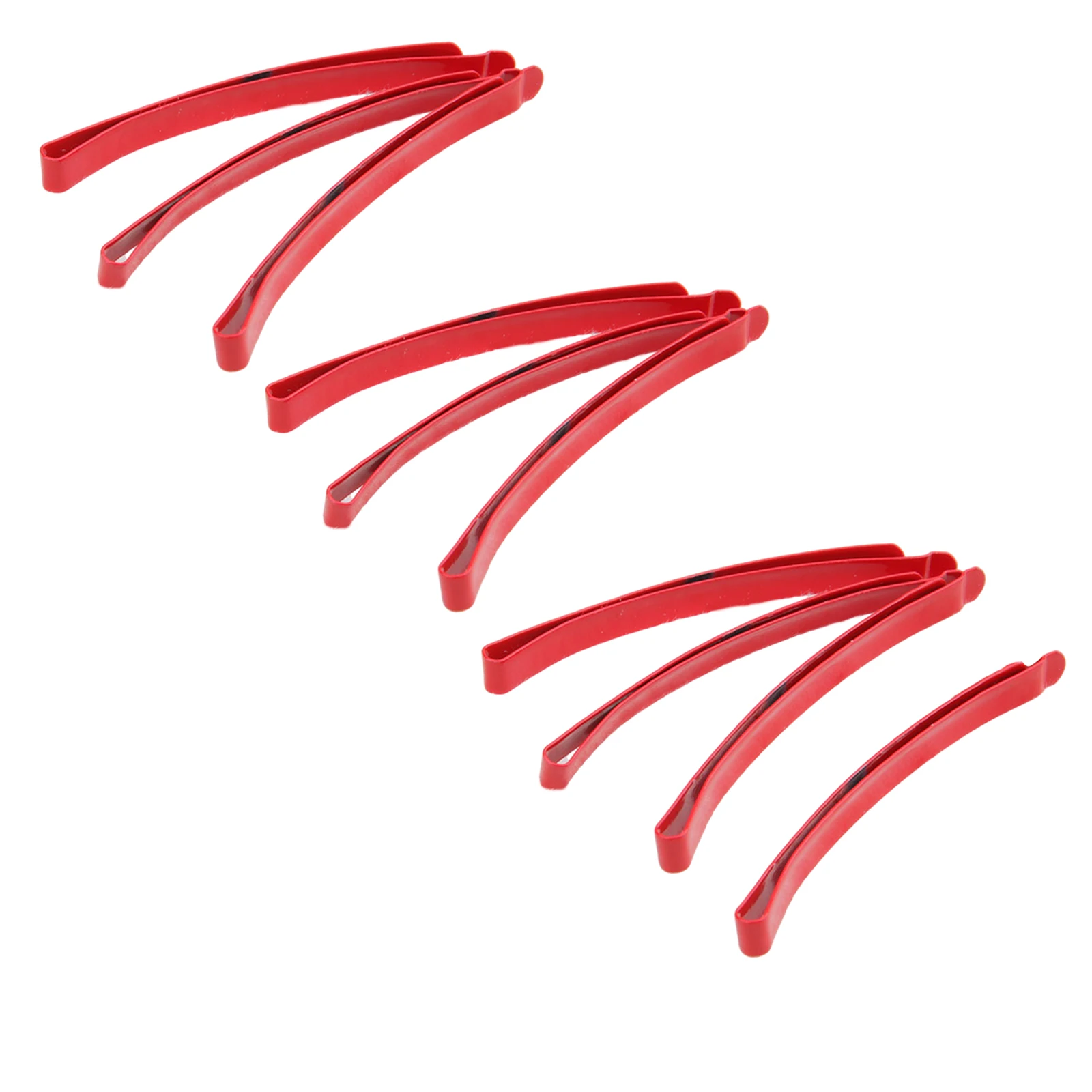 10 Pack Anime Red Hairpins Flat Style Hair Clips Cosplay Props Headwear for Girl Women Hair Styling Suitable for All Hair Types