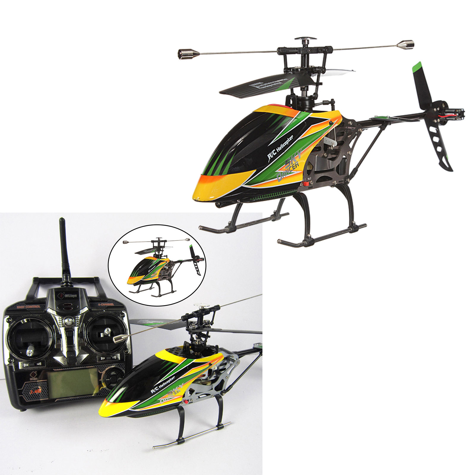 WLtoys V912 Remote Control Helicopter Toys, Kids, Adults, Beginners, 4 Channels