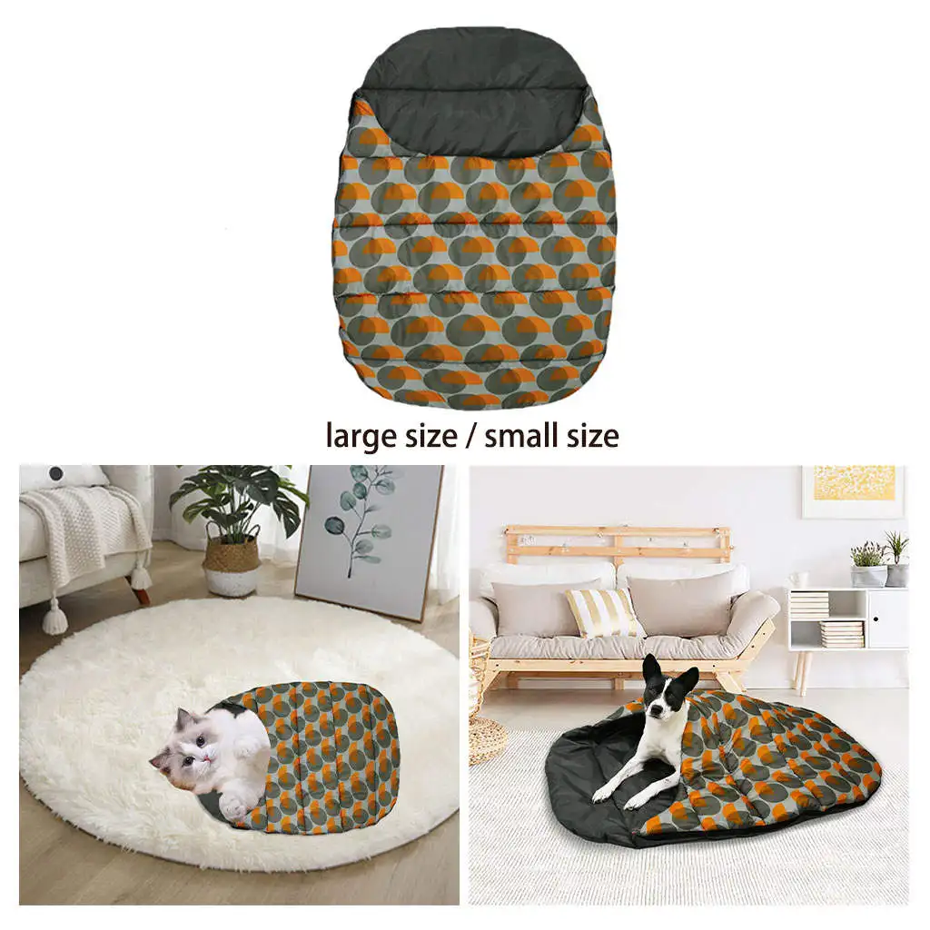 Dog Sleeping Bag Bed with Storage Bag Durable Warm Cozy Kennel for Hiking Dog Puppy