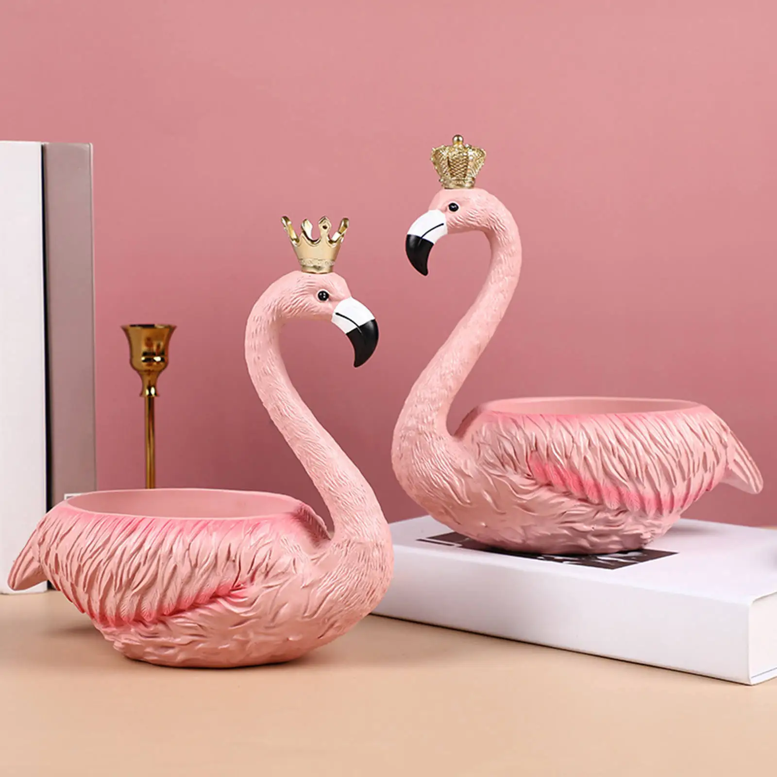 Key Storage Ornament Trinket Modern Decorations Flamingo for Porch Shoe Cabinet Living Room