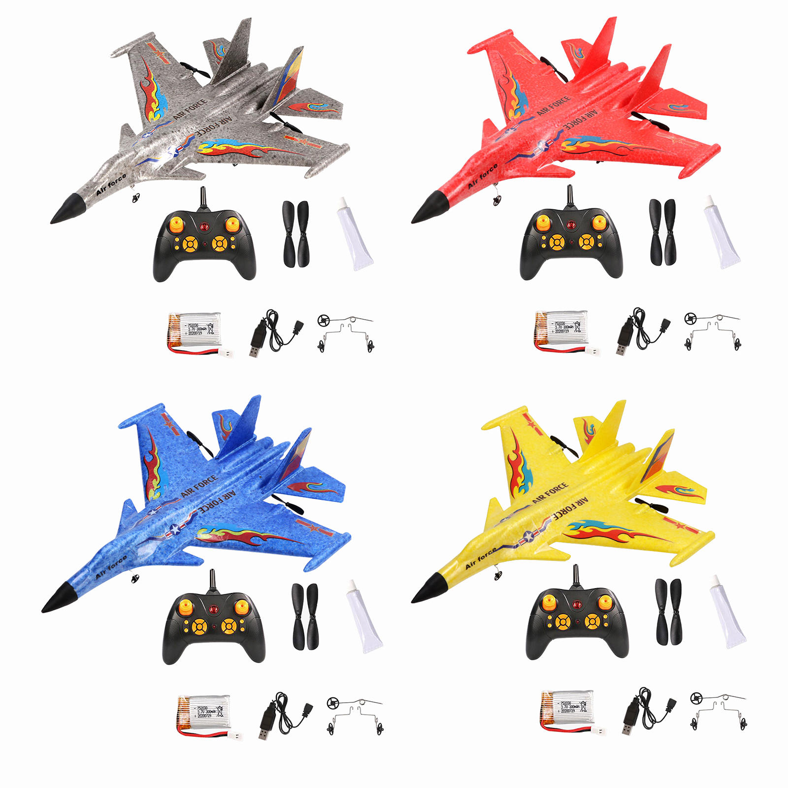 RC Airplane RC Aircraft 2.4G 3 Channels Remote Control Foam Glider Wireless Fixed Wing Air Plane Glider Toys for Kids Adult