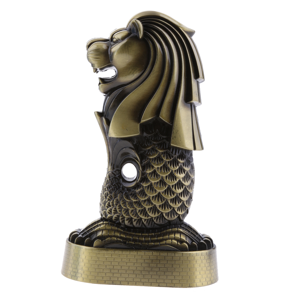 Alloy Merlion Building Model Of Singapore Crafts Home Decor Souvenir Gift Desktop Ornament Travel Souvenir