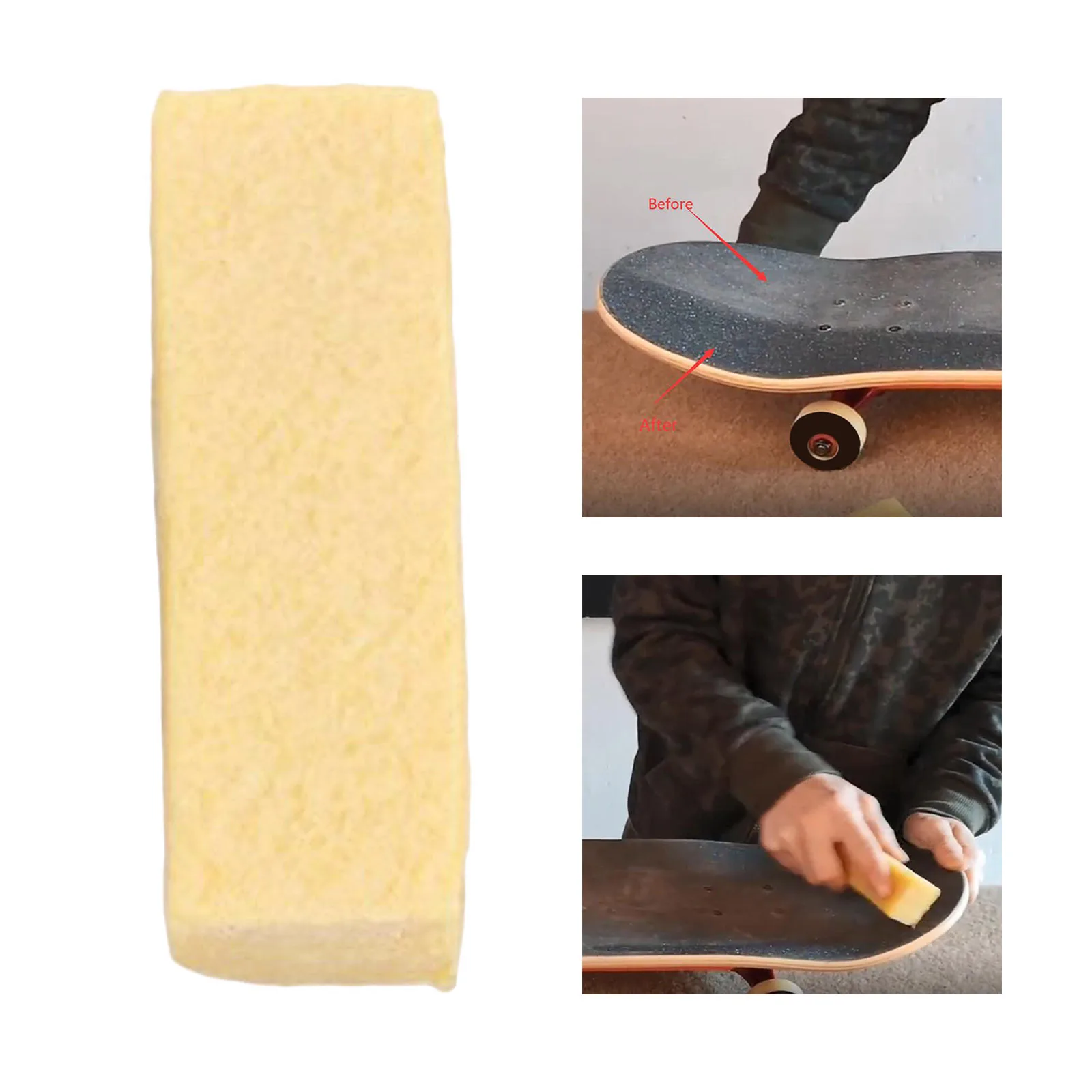 Rough Cleaning Stick for Sanding Discs, Sandpaper Belts, Skateboards Rubber Eraser- Grip Tape Cleaner, Dirt, Grim Debris Remover