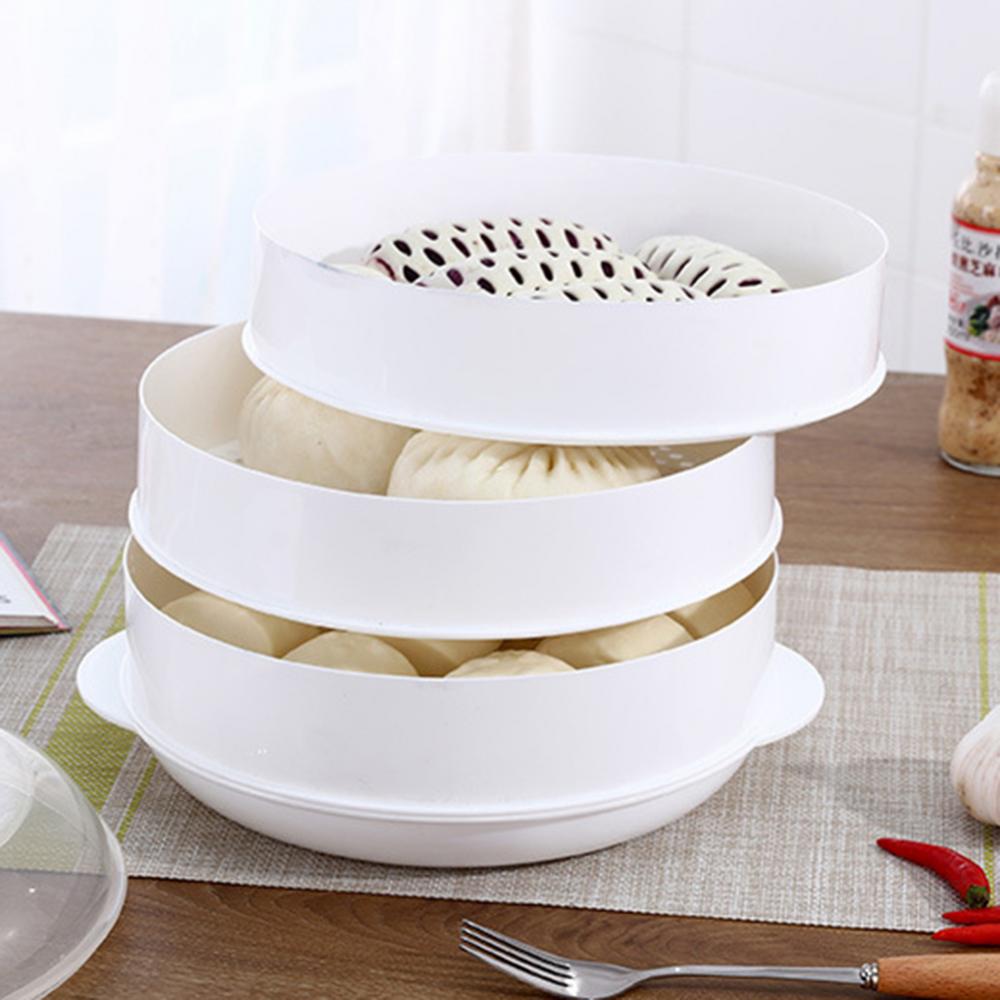 40%HOTRound Single/Double Tier Microwave Food Steamer Kitchen Veggies Fish Cookware 40%HOTRound Single/Double Tier Microwave Food Steamer Kitchen Veggies Fish Cookware