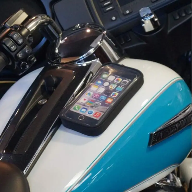 Waterproof Motorcycle Tank Phone Bag Motorbike Mobile Holder Zippered Bag