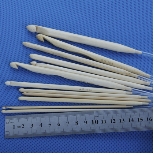 12 size 48'' Afghan Tunisian Bamboo Crochet Needles Hook 3-10mm Needle craft