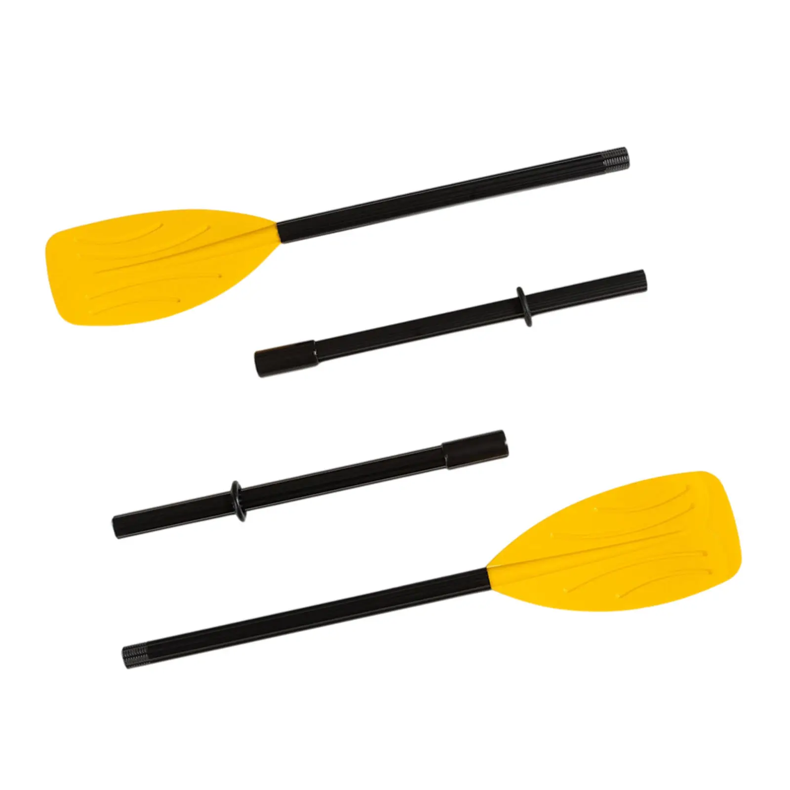 1Pair Ribbed Boat Oars 48inch Canoe Raft Rowing Rubber Dinghy Kayak Paddle