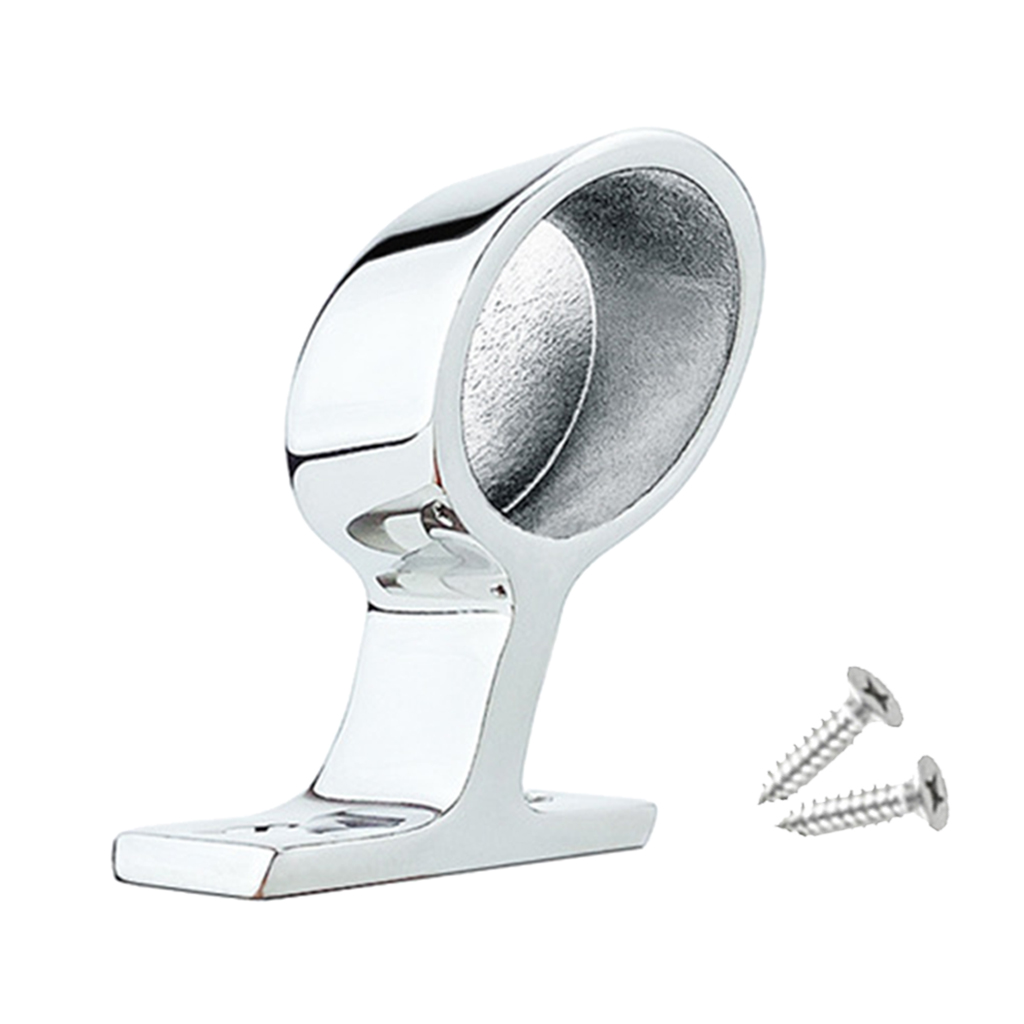 1inch Stainless Steel Boat Handrail Fitting Bracket Support Right End 60 Degree