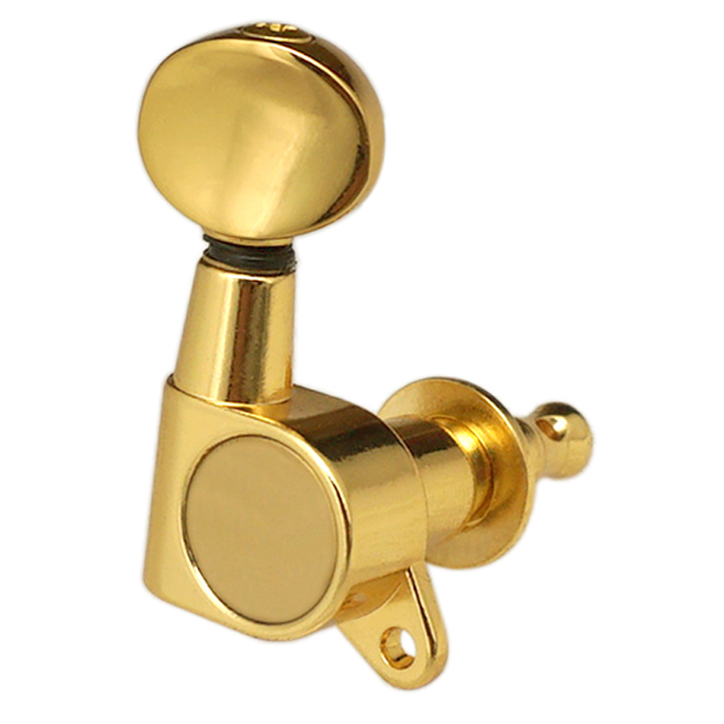 6PCS Guitar String Tuning Pegs Tuners for Acoustic Electric Guitar Musical Instruments 6R Gold