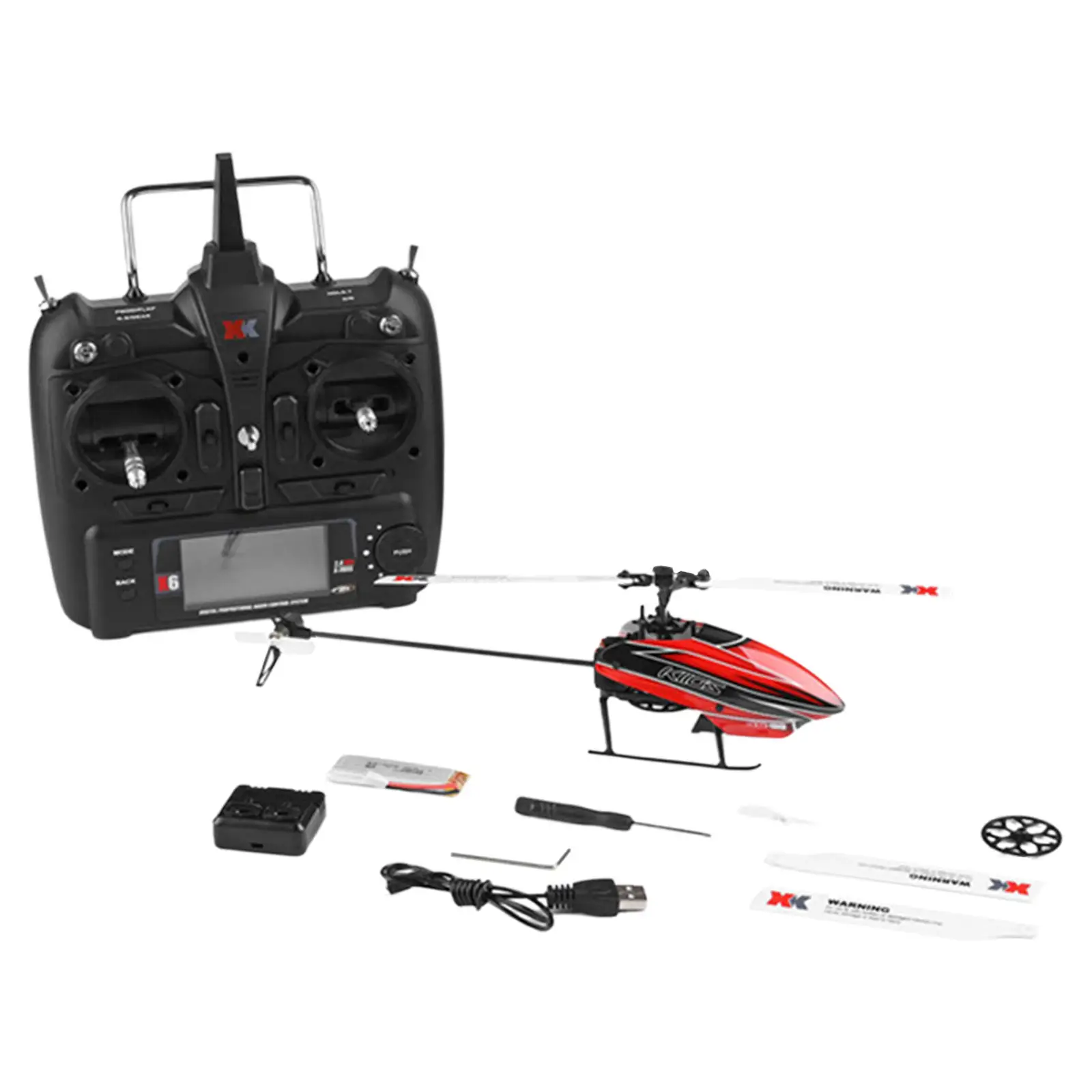XK K110S Remote Control Helicopter with Gyro Brushless Motor 6G System 2.4G RC Airplane for Outdoor Beginners Kids Girls Boys