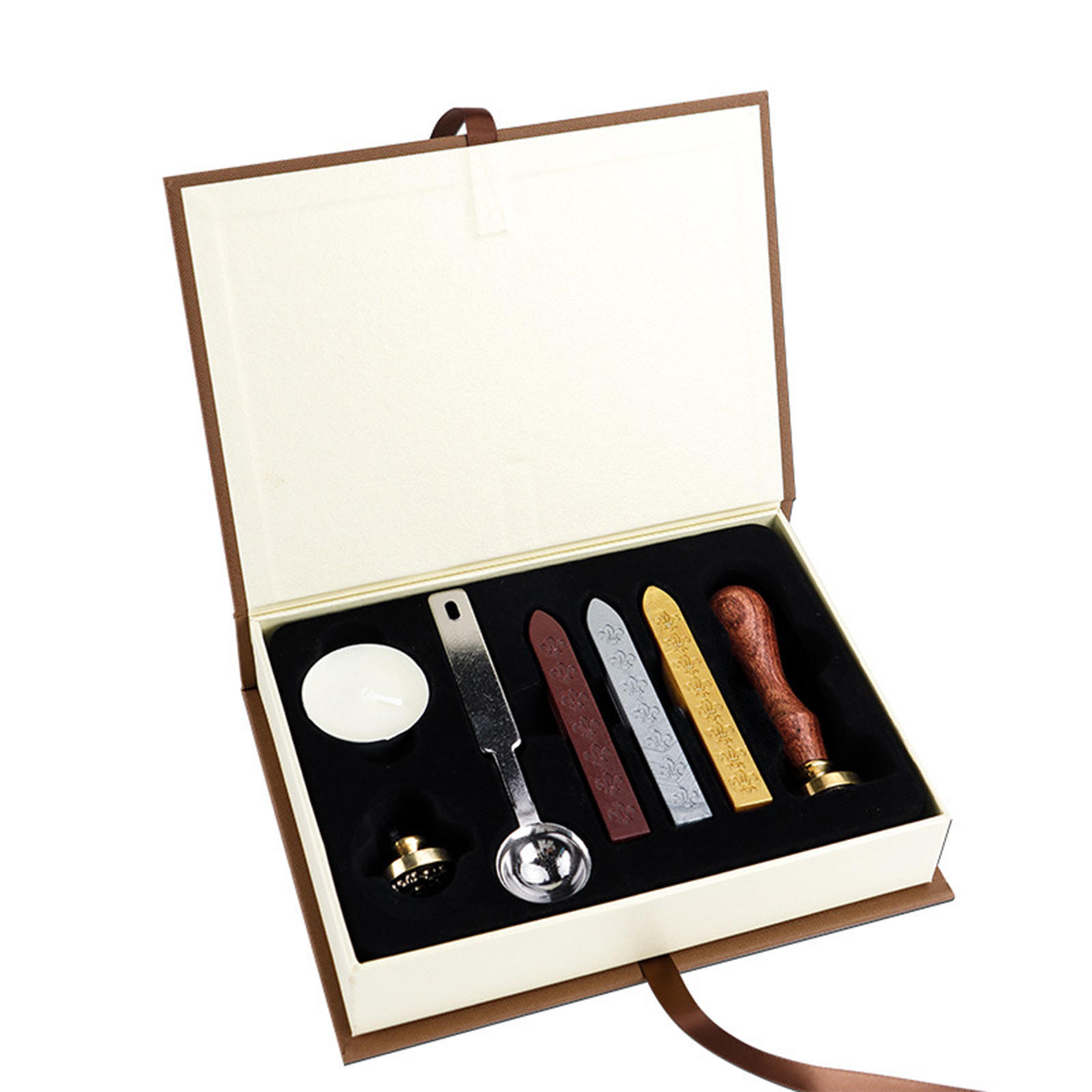 Creative Wax Seal Stamps Maker with Handle Wax Seal Stamp Sealing Wax Set Craft Tools for Wedding Invitation