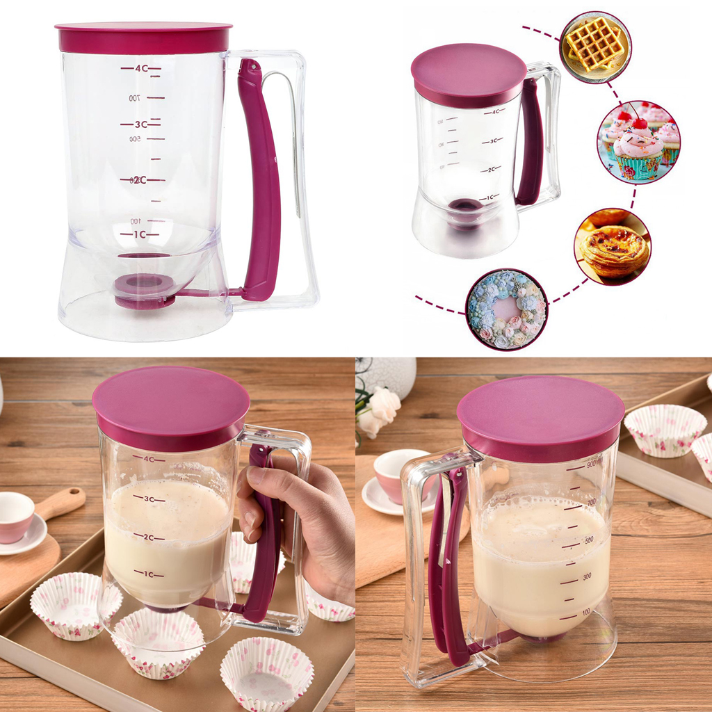 NEW Pancake Batter Dispenser Maker Perfect For Baking Muffins Cupcakes