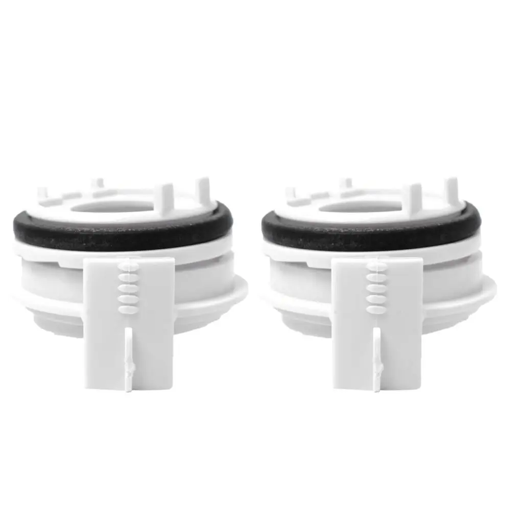 2 Pieces Bulbs Holder Adapters H7 HID for BMW E46 3 Series White