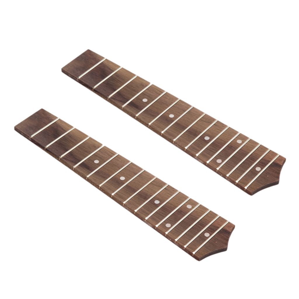 Pack of 2 21'' Soprano Ukulele Uke 15-Fret Fretboard Fingerboard 21.5cm