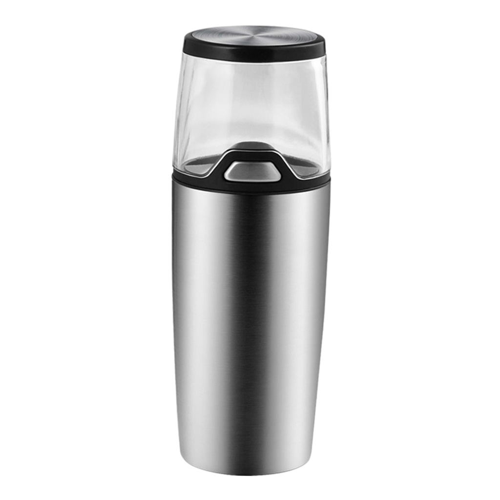 Electric Salt and Pepper Grinder Refillable Stainless Steel with LED Light Peppercorn Grinder One Handed Battery Operated