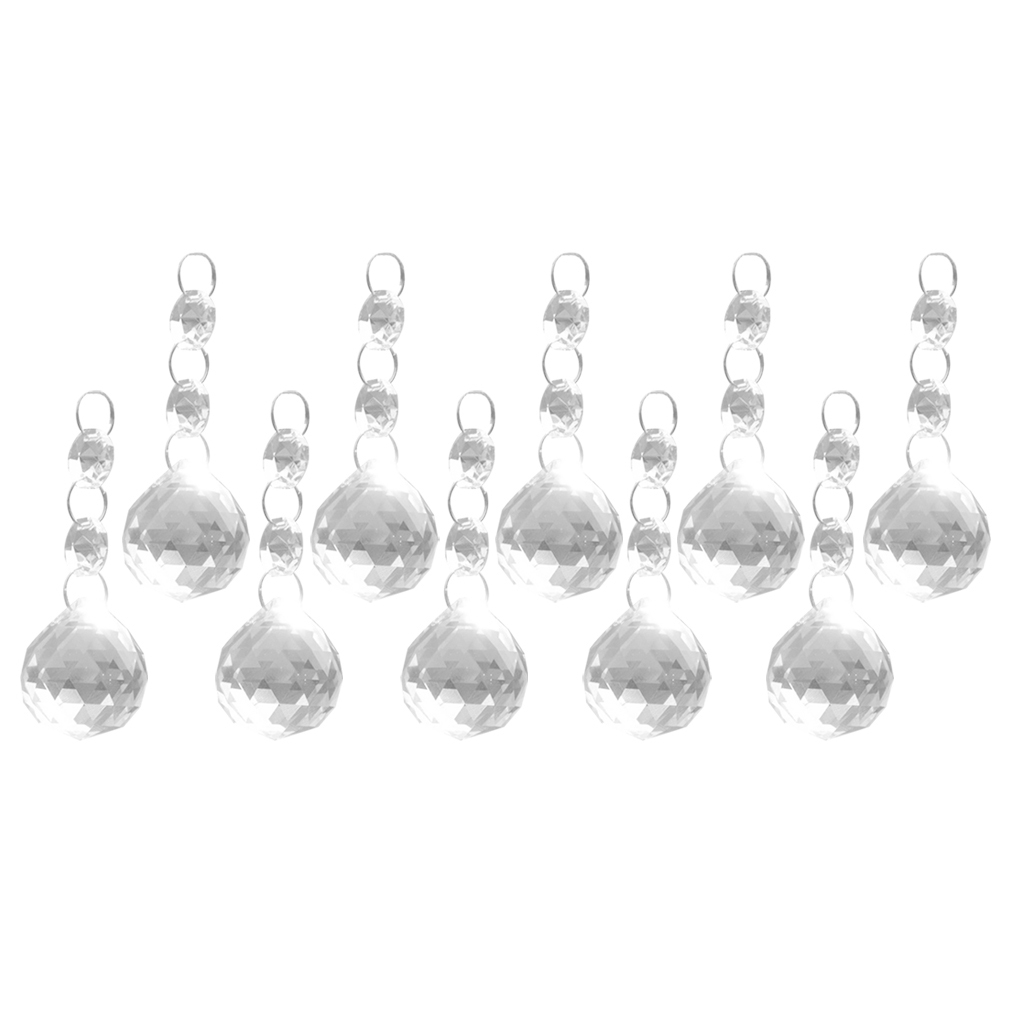 20 Pieces Clear Crystal Chandelier Prisms Pendants Balls ing Pendant