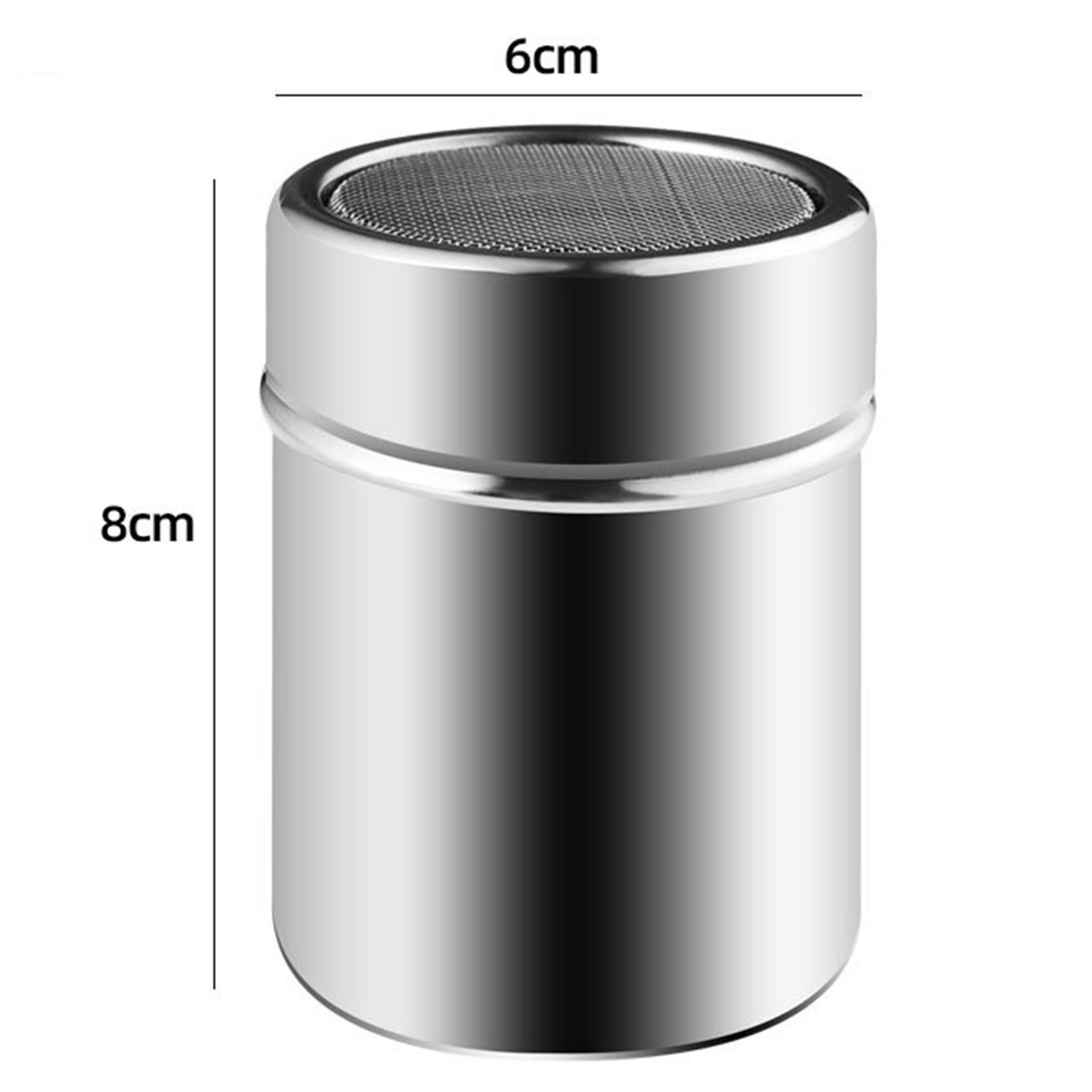 Stainless Steel Chocolate Shaker Dusters Fine Mesh Coffee Sifter Salt Shaker Powder for Cooking Cocoa Flour Cake Cappuccino Home