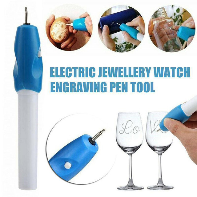 13W Electric Engraver Tool Engraving Pen for Wood Metal Stainless Steel  Glass Plastic Etching with Carbide Tips & Craft Stencils