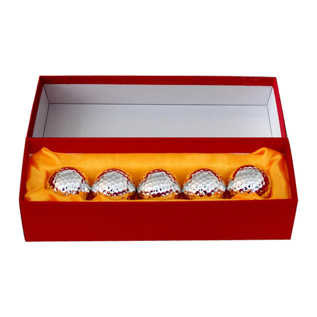 Golf Gift Ball Box Case Fans Golfing Enthusiast Decor Balls Chinese Knot Tassel