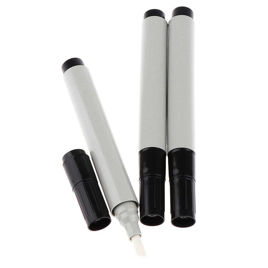 3 Piece 4.5mm Flat Tips Grey Watercolor Fluorescence Oil Acrylic Paint Marker Pen Ink Fountain Refills Empty Blank Pen Tube