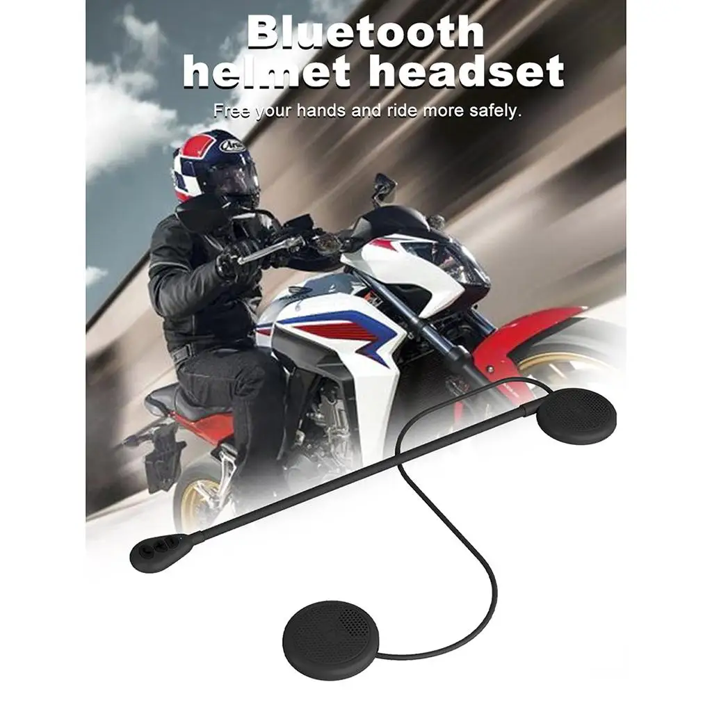 Motorcycle Helmet Bluetooth 5.0 Headset Intercom Speakers Headphones Communication Systems Handsfree Calls for Motorbike Riding
