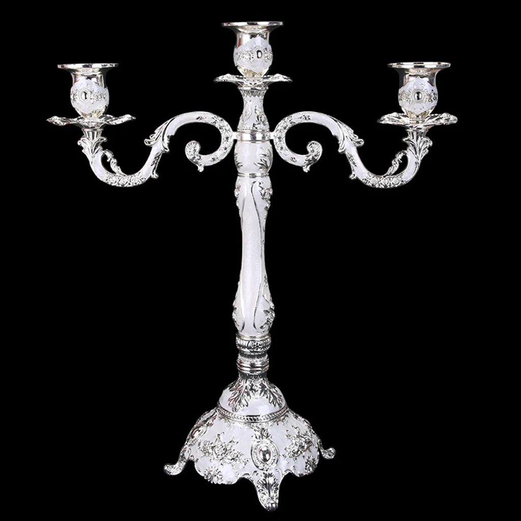 European Style Candlestick Party Wedding Candle Holder Dining Table Buffet Centerpiece Church Romantic Candelabrum Candelabra