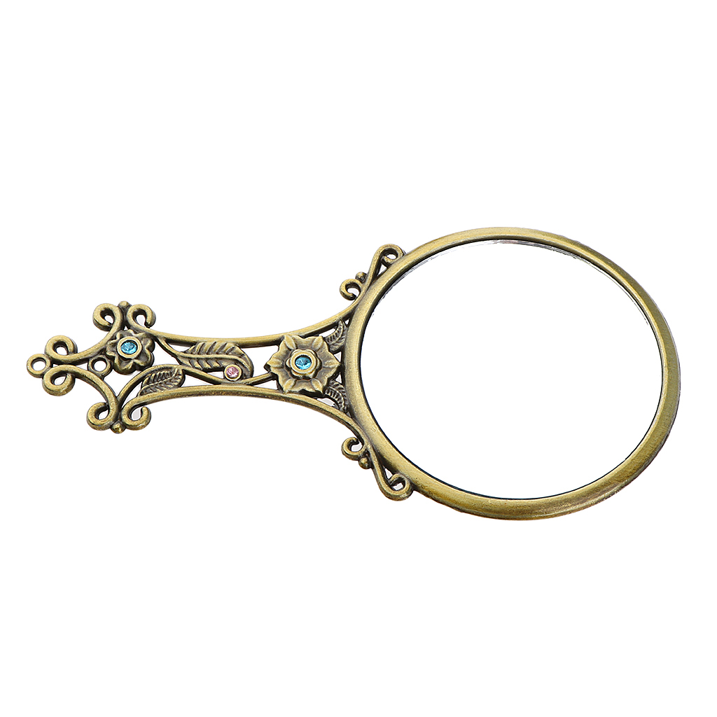 Personalised Portable Antique Pocket-Size Hand Mirror Makeup Beauty Cosmetic
