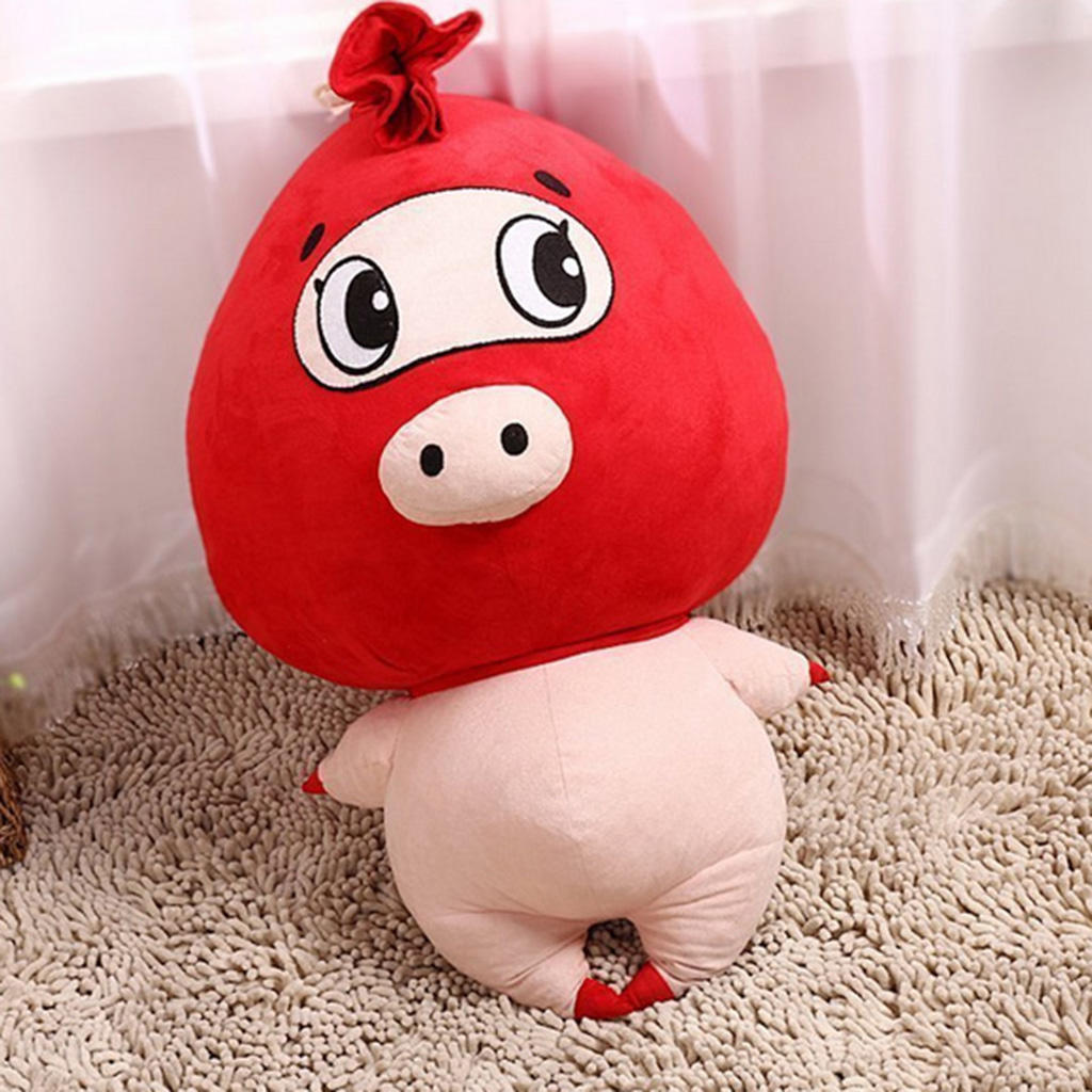 Handmade Soft Red Pig Plush Stuffed Animal Sewing Kit for Kids DIY Gifts