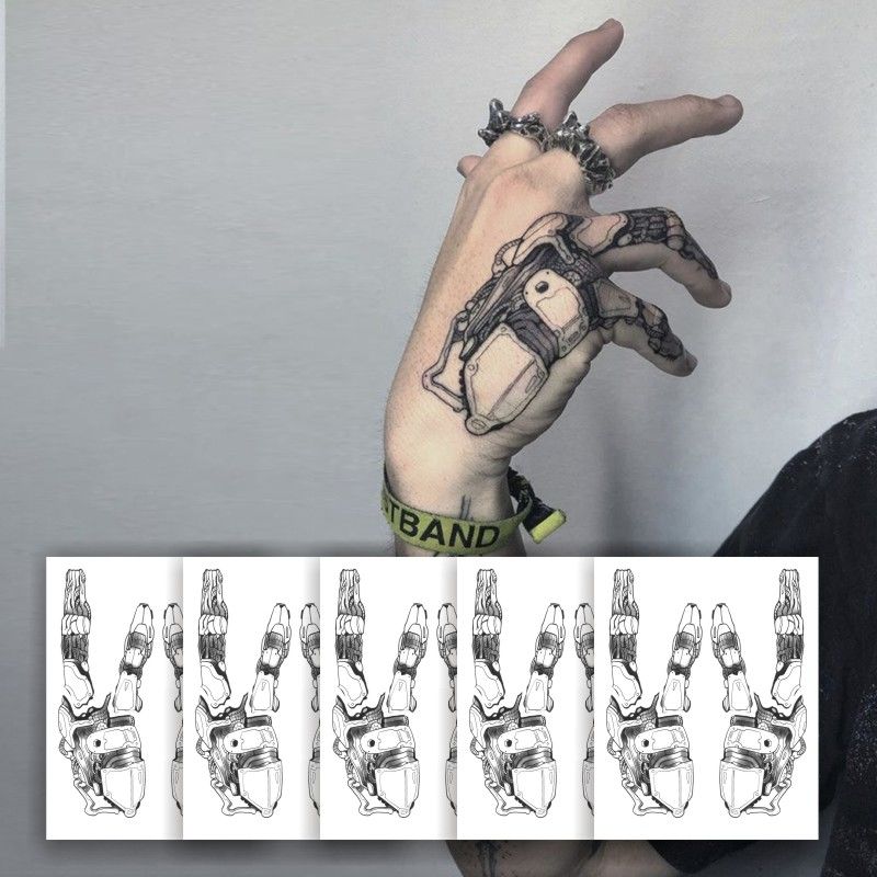 Best of Manipulator Hand Back Temporary Tattoo Stickers Dark Punk Style Waterproof Fake Tattoo Men And Women Body Art Tattoo Sticker Arm Reviews & Tips