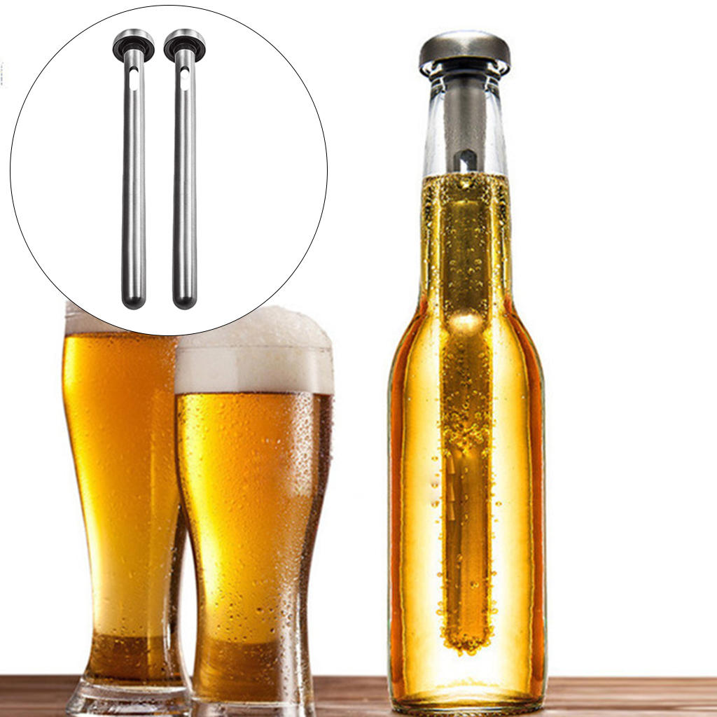 Beer Chiller Sticks for Bottles Cool Stuff Ice Drinks Wine Cold Beer Bottle Chiller for Gifts for Men Dad Husband Birthday Gift