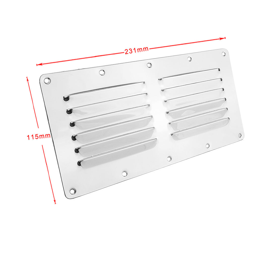 Stainless Steel Boat Marine Square Air Vent Louver Vent Grille Ventilation