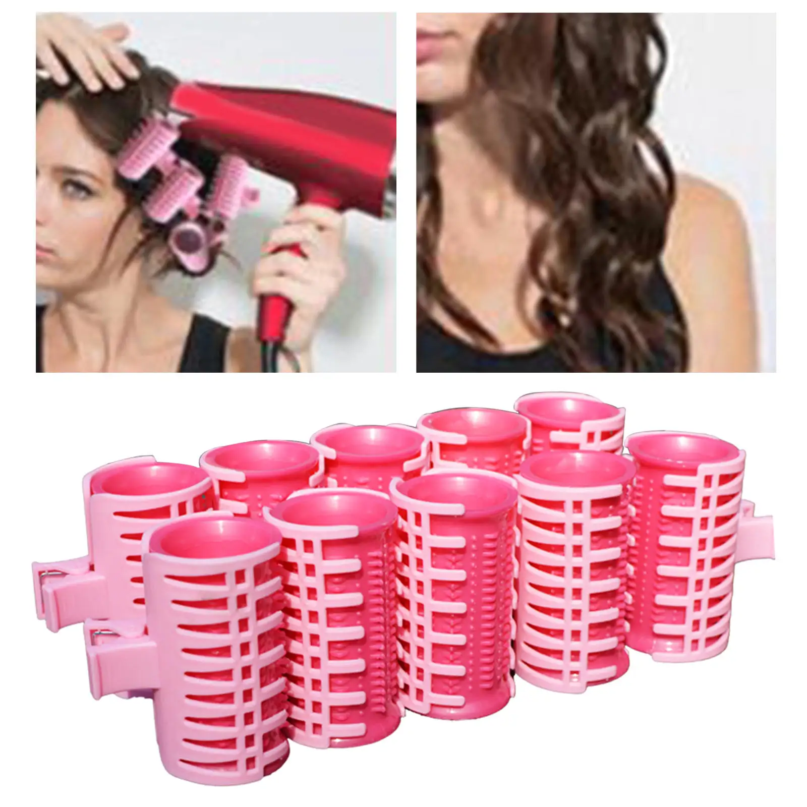 Roller Curlers Air Bangs Plastic Hairdressing Barrettes Clip for Household Child