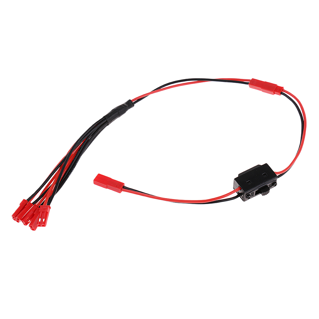 5 in 1 JST Parallel Adapter RC Battery Connection Kit with Switch 42cm