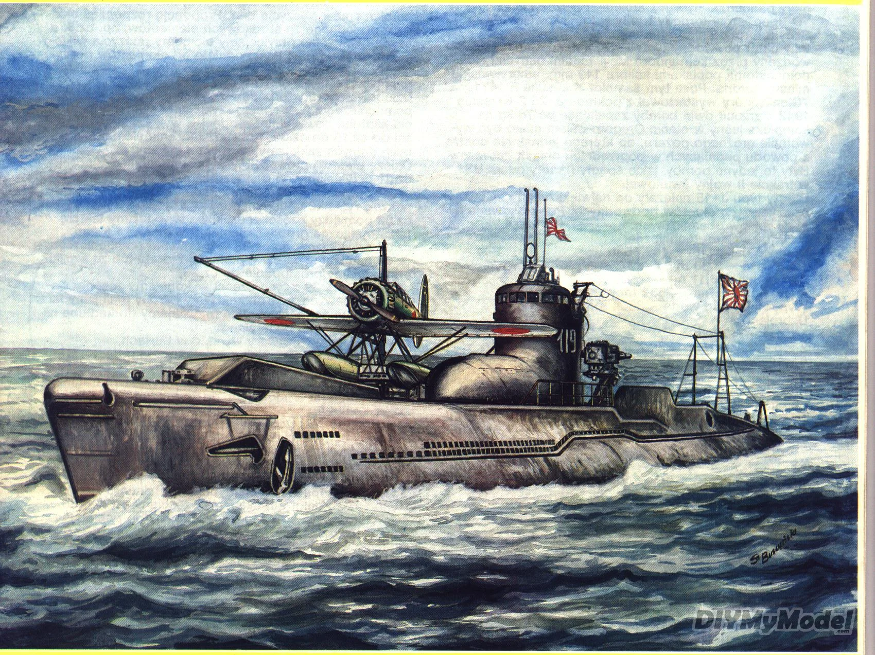 Film Kaitei Gunkan Goutengo Submarine Narval Handcraft Paper Model Kit 