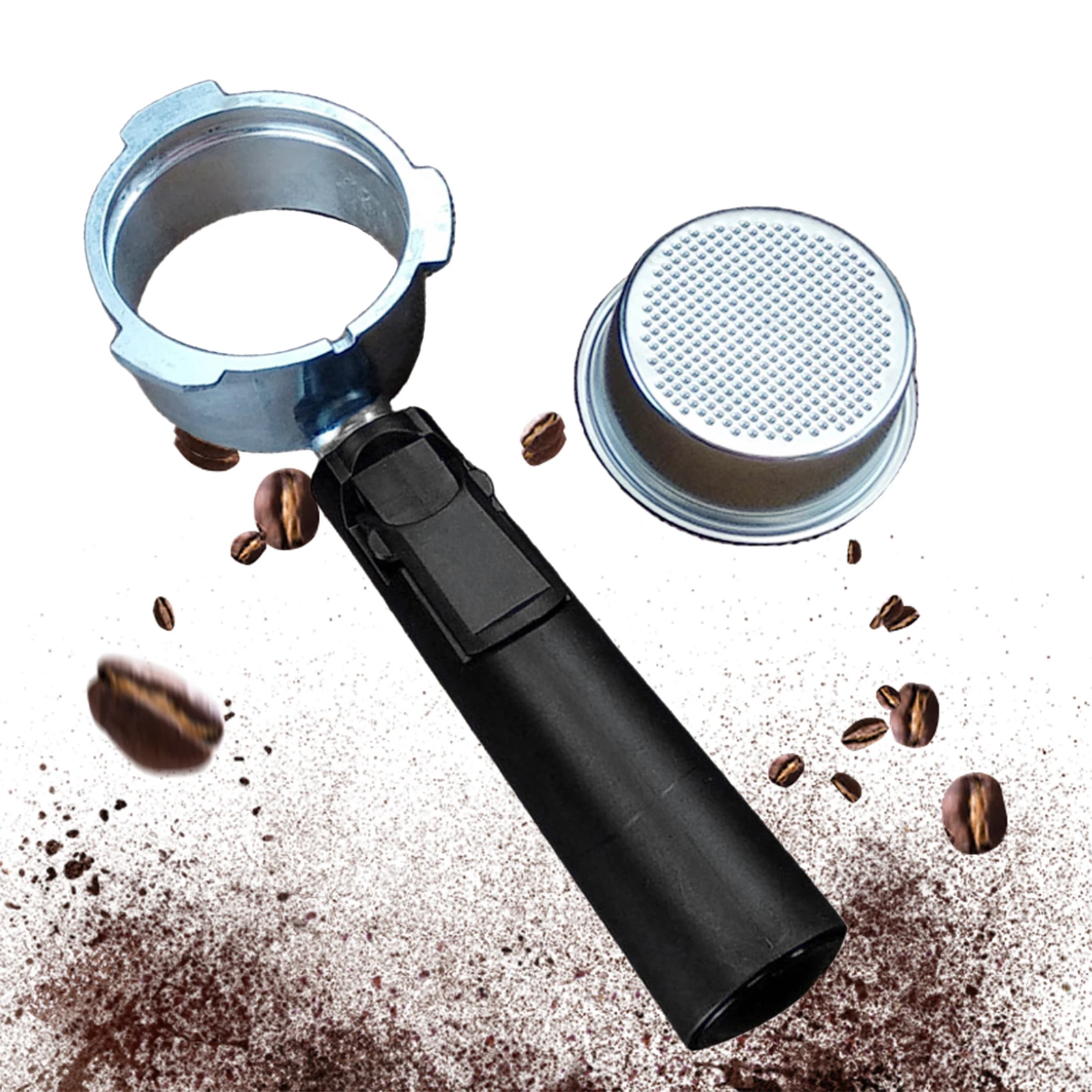 Durable Stainless Steel 51mm Naked Portafilter Filter Holder for Coffee Maker Detachable Design Easy Clean Kitchen