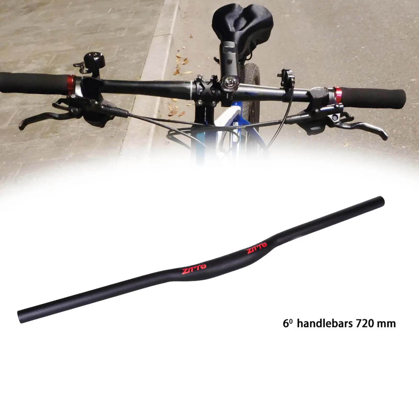 Lightweight Mountain Bike Handlebar MTB Downhill DH Bicycle Extra Long Riser Bar 31.8mm High Rise Handle Bar Component Parts